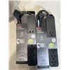 Image 2 : AS NEW PRYSMA SET OF 2 RUSTIC FLOATING SHELVES AND 2 PRO SURGE PROTECTOR 6 OUTLET POWER BARS