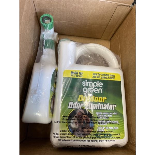 SIMPLE GREEN OUTDOOR ODOR ELIMINATOR 32 OZ SPRAYER AND SIMPLE GREEN OUTDOOR ODOR ELIMINATOR REFILL F