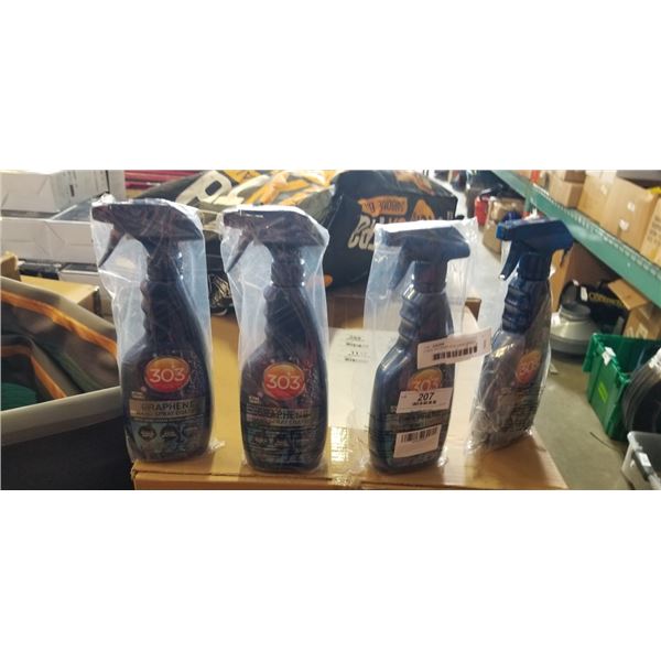 4 NEW 303 GRAPHENE NANO SPRAY COATING CARBON POLYMER PROTECTION. 473ML PER BOTTLE
