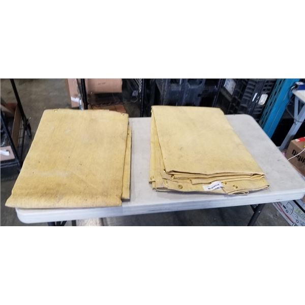TWO WELDING PROTECTION BLANKETS. 8X10'