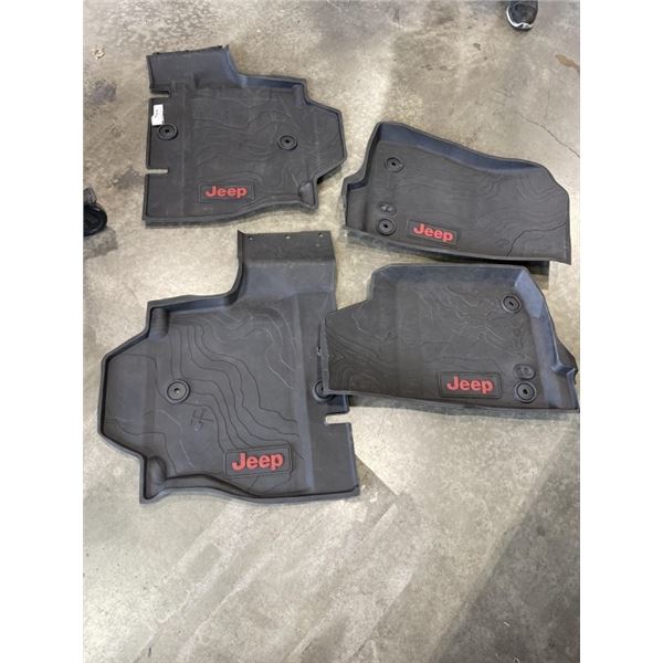 4 PCS SET JEEP WRANGLER FLOOR MATS