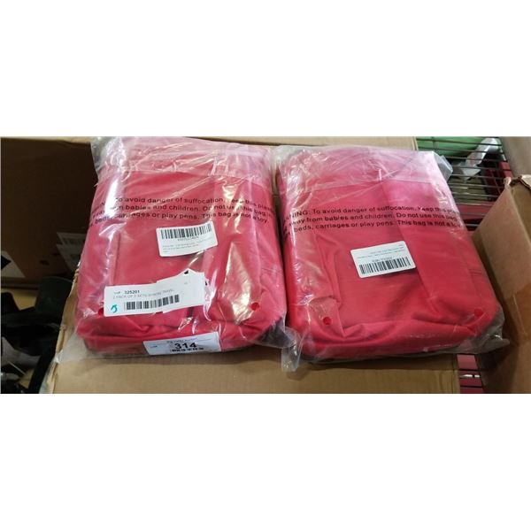 2 PACK OF 5 SETS SHACKE TRAVEL ORGANIZERS WITH LAUNDRY BAGS