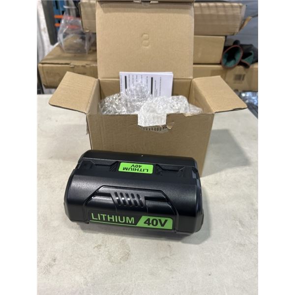 ROHS 40V RECHARGABLE LITHIUM ION BATTERY