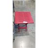 Image 2 : 4 FOLDING CAMP STOOLS AND FOLDING PLASTIC TABLE