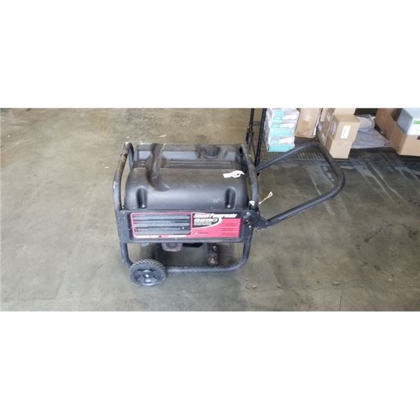 COLEMAN POWERMATE 6250 MAXIMUM WATT PORTABLE GAS GENERATOR. WORKING