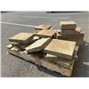 Image 3 : ASSORTED 12 X 12 PAVER STONES, AND 2 BLOCKS, SOME PAVERS ARE CRACKED IN HALF, APPROX 12 GOOD STONES