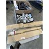 Image 1 : BOX OF TRACK LIGHTING AND BOX OF 8 FOOT TRACK. MOSTLY NEW