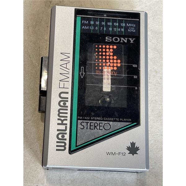 VINTAGE (1980'S) SONY WALKMAN. WM-F12