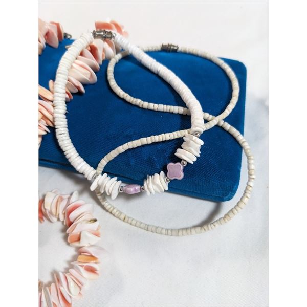 CORAL NECKALCE, CORAL CHOKER AND BRACELET