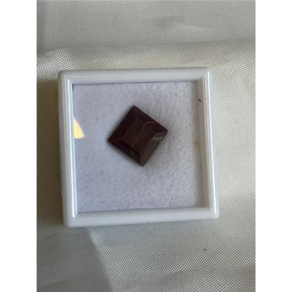 11.8CT NATURAL RUBY GEMSTONE, UNTREATED, PRINCESS CUT, RETAIL $2820