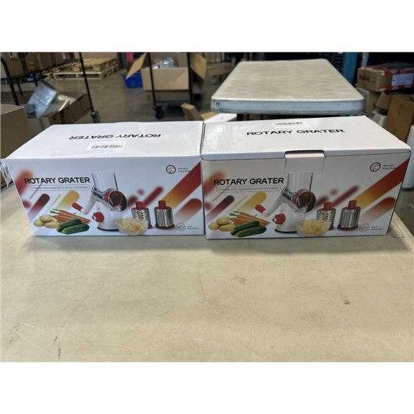 2 AS NEW ROTARY GRATERS