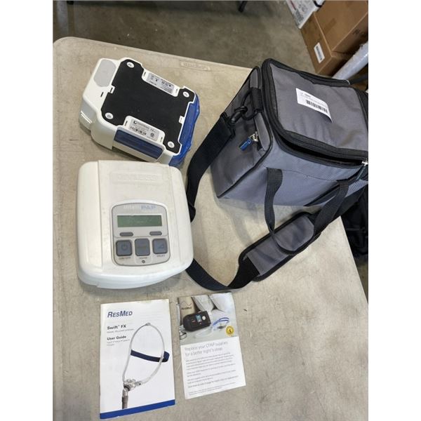 DEVILBISS DV54D CPAP MACHINE WITH CASE. WORKING