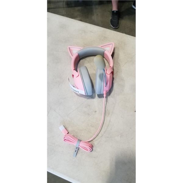 PINK RAZER GAMING WIRED HEADSET