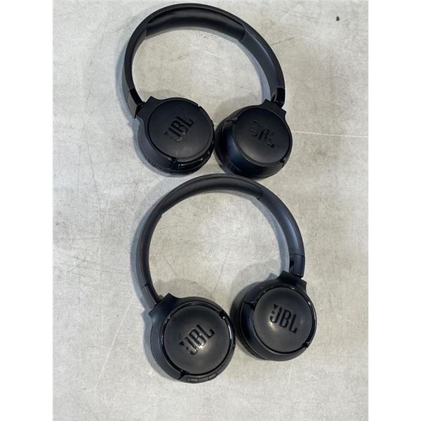 2 PAIRS OF BLACK JBL HEADPHONES