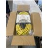 Image 1 : 100 FOOT HEAVY DUTY LIGHTED YELLOW EXTENSION CORD. 12AWG/3C