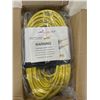 Image 2 : 100 FOOT HEAVY DUTY LIGHTED YELLOW EXTENSION CORD. 12AWG/3C