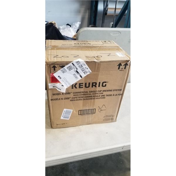AS NEW KEURIG COMMERCIAL SINGLE CUP BREWING SYSTEM MODEL K-2500