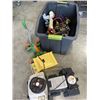 Image 1 : PLASTIC TOTE OF KIDS TOYS