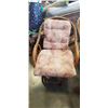 Image 2 : 6 PIECE PATIO SET INCLUDING TABLE WITH GLASS TOP, 4 RATTAN CHAIRS AND A RATTAN BENCH