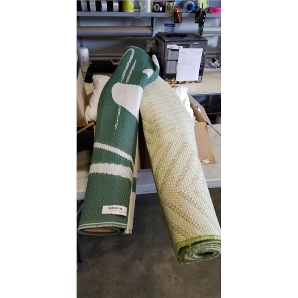 2 LARGE OUTDOOR AREA CARPETS