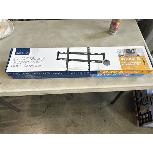 2 INSIGNIA 47-90" TV MOUNTS, FIXED AND TILTING, TOTAL RETAIL $159