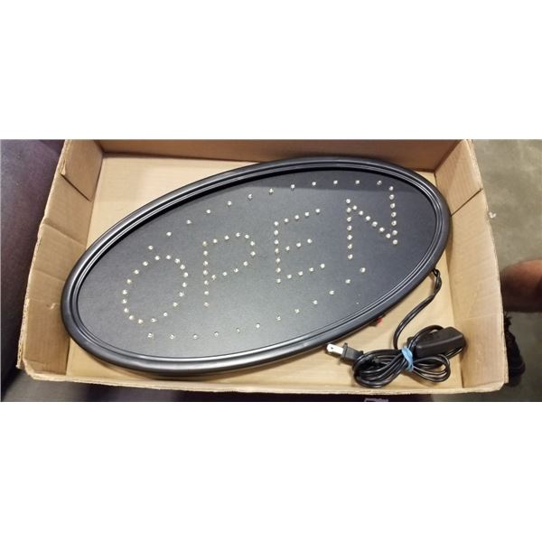 LIGHT UP OPEN SIGN. WORKS