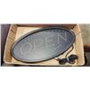Image 1 : LIGHT UP OPEN SIGN. WORKS