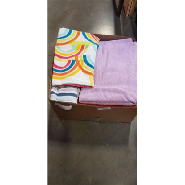 LARGE BOX OF TOWELS