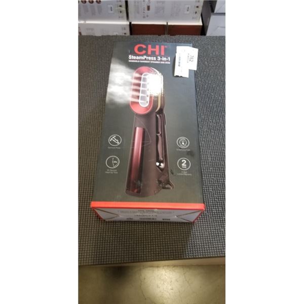 CHI STEAMPRESS 3-IN-1 HANDHELD FABRIC IRON AND STEAMER - TESTED WORKING