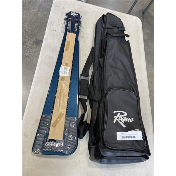 ROGUE METALLIC BLUE RLS-1 LAP STEEL GUITAR WITH CASE