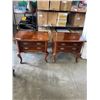Image 1 : PAIR OF MAHOGANY FINISH SIDE TABLES
