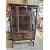 Image 1 : ANTIQUE DISPLAY CABINET