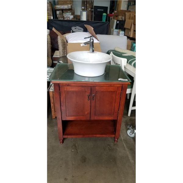 31 INCH BATHROOM VANITY WITH BOWL SINK