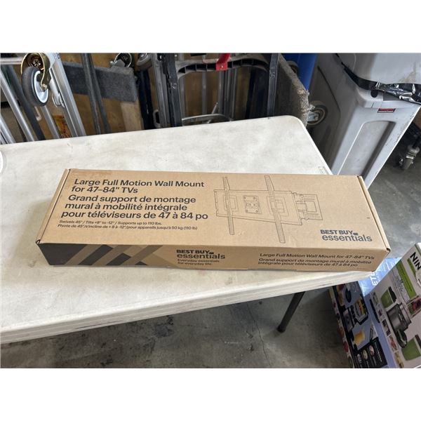 BEST BUY ESSENTIALS 47-84" TV WALL MOUNT, RETAIL $79