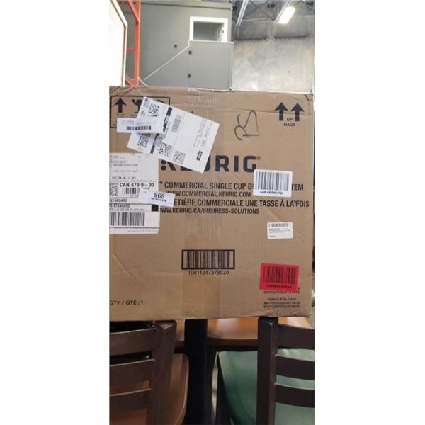 AS NEW KEURIG COMMERCIAL SINGLE CUP BREWING SYSTEM MODEL K-2500