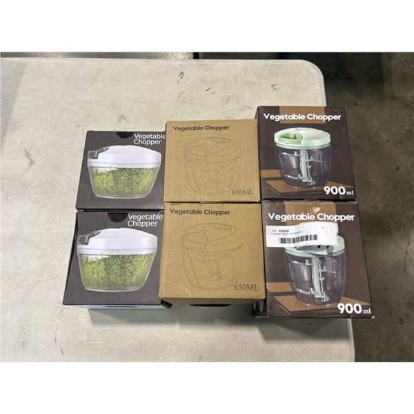 6 VEGETABLE CHOPPERS