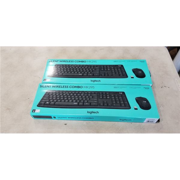 2 LOGITECH SILENT COMBO KEYBOARDS