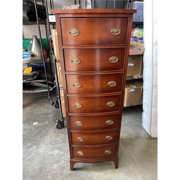MAHOGANY 7 DRAWER LINGERIE CHEST