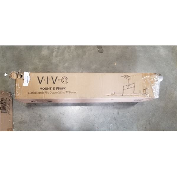 VIVO BLACK ELECTRIC FLIP DOWN CEILING TV MOUNT