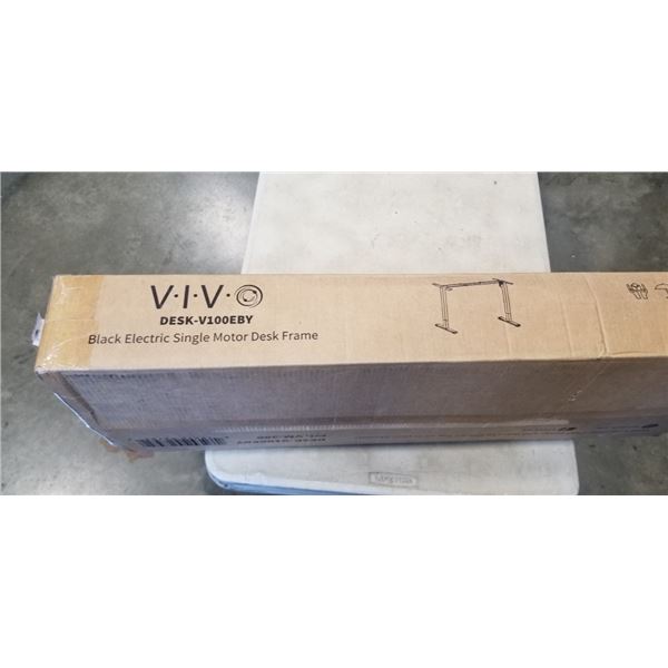 VIVO BLACK ELECTRIC SINGLE MOTOR DESK FRAME