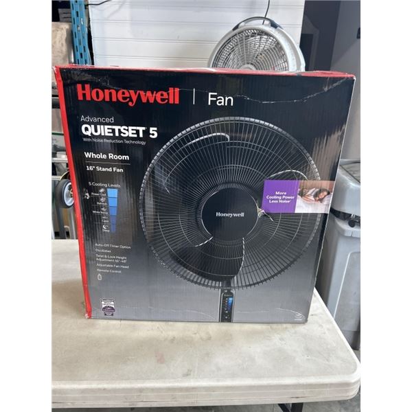 HONEYWELL 16" QUIET STAND FAN - TESTED WORKING, RETAIL $99
