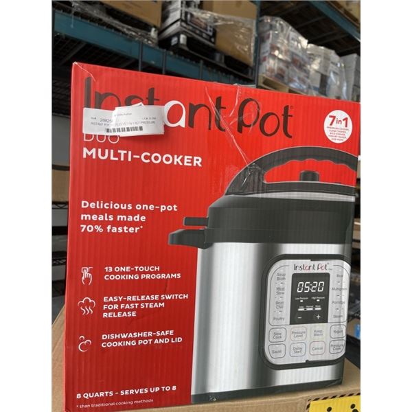 INSTANT POT DUO PLUS V5 7-IN-1 8QT PRESSURE COOKER - TESTED WORKING, RETAIL $179