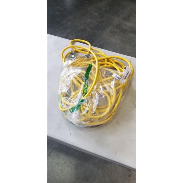 APPROX 25 FOOT YELLOW EXTENSION CORD. 12AGW