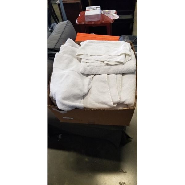 LARGE BOX OF TOWELS