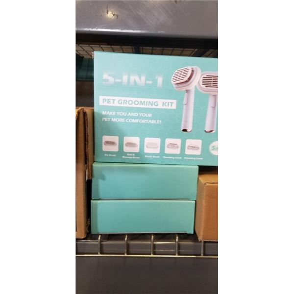 3 NEW 5-IN-1 PET GROOMING KITS