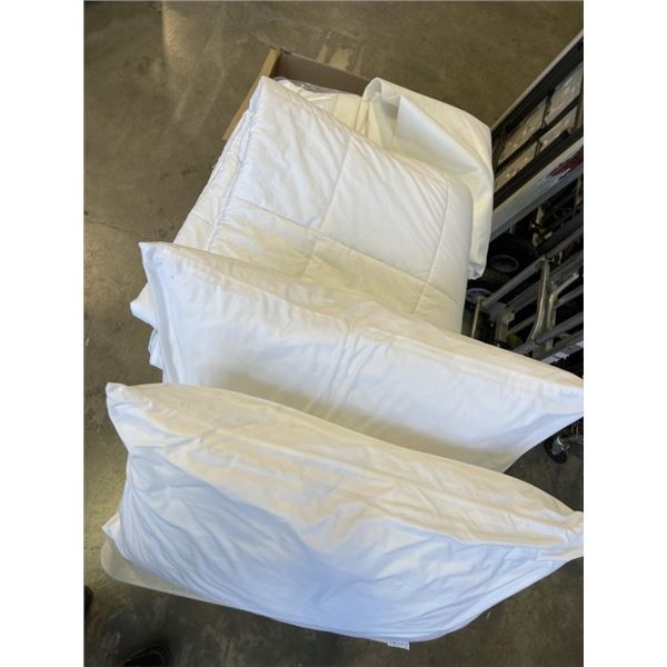 QUENSIZE SLEEP BUNDLE SET WITH DUVET, PILLOWS, PROTECTOR AND SHEETS ETC