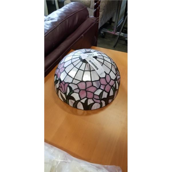LEADED GLASS LAMP SHADE
