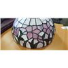 Image 2 : LEADED GLASS LAMP SHADE