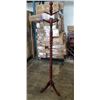 Image 1 : MAHOGANY FINISH COAT RACK
