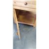 Image 2 : SOLID PINE SIDE TABLE WITH DRAWER AND DOOR